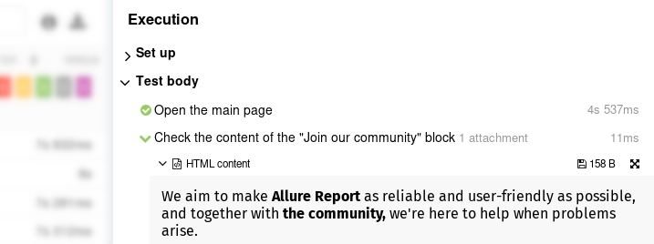 Attaching formatted text