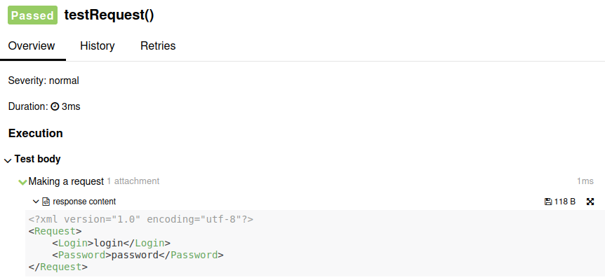 Attachment in Allure Report Attachment in Allure Report