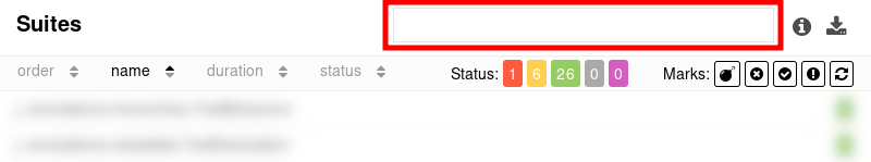 Allure Report filter test results by name Allure Report filter test results by name